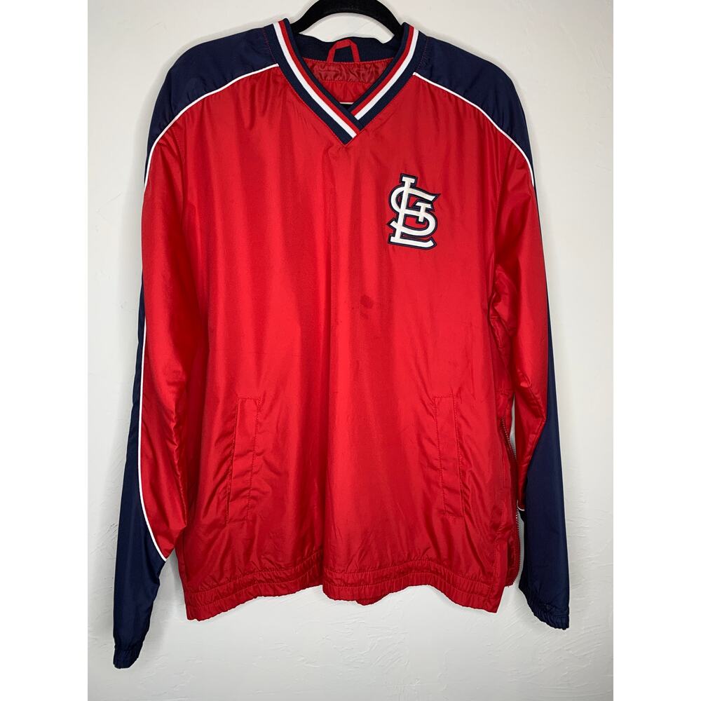 MLB St. Louis Cardinals Windbreaker Pullover Sz Medium